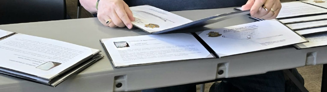Closeup photo of BCPC paperwork